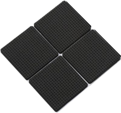 Gadgetpoint - Zelfklevend Meubelvilt - Antislip & Antikras Meubelonderzetters - Vloerbeschermers - Vierkant 4 stuks 4.5cm