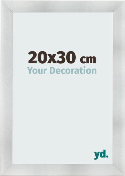 Your Decoration - Fotolijst 20x30 cm - MDF - Aluminium Geborsteld - Pisa