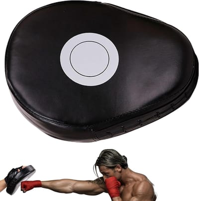Bokshandschoenen Paar - Trainingspads Boksen - Kickboksen Trainen - Ergonomische Gebogen Vorm - 283 x 22 x 8 cm - Zwart