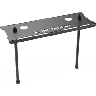 ISE MOUNT – support de Table de Camping multifonctionnel, support de rangement de bureau, support de lampe détachable, ustensiles de cuisine 1 Layer noir