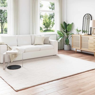 vidaXL - Antislip - vloerkleed - van - imitatie - konijnenbont - OLITE - Polyester