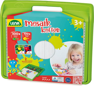 Lena Lena Mozaïek-Koffer 300pcs 10mm - 100pcs 15mm