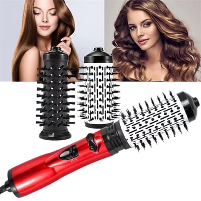 3 in 1 Roterend Föhnborstel - 1200W - Krulborstel - Multistyler - Heteluchtborstel - One-Step Haardroger en Volumiser - Geschikt voor Zowel Krullend en Steil Haar