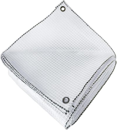 Afdekzeil - Beschermhoes - Bescherming Buiten - Versterkt Polyethyleen - 4x6 Meter - Transparant