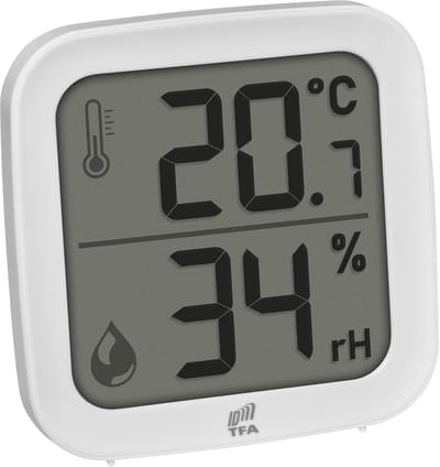 Draadloze Binnen Sensor voor Temperatuur en Luchtvochtigheid met Groot Display