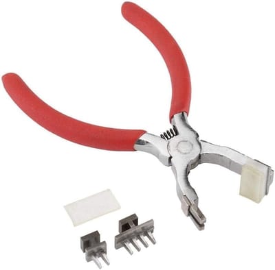 Professionele leren perforator met verwisselbare tanden voor nauwkeurige gaten in leer, 4mm en stil gebruik