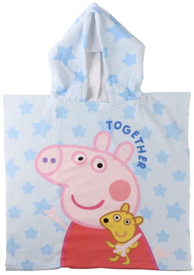 Peppa Pig badponcho - roze - 55 x 110 cm. - Peppa Big poncho