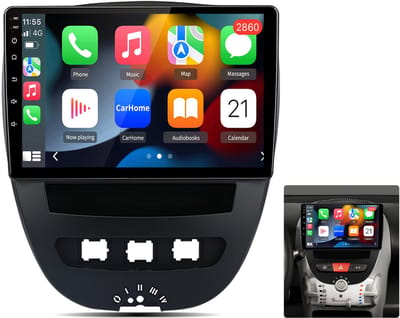 Junsun Android 15 Autoradio Geschikt voor Toyota Aygo/Citroën C1/Peugeot 107 - 1+32GB - GPS-multimedianavigatie - Stuurwielbediening - WiFi - 10 Inch TouchScreen - RDS - USB