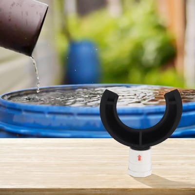 Regenwatercollector - Regenopvanger Tuin - Tuin Bewatering - Solide Constructie - 110 mm - Zwart