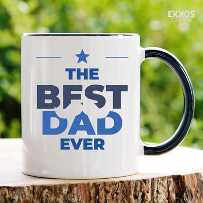 Best Dad Ever mok | Mok met tekst | Grappige mok | Verjaardag cadeau | Cadeau voor man | Cadeau voor vrouw | Cadeau voor haar | Cadeau voor hem | Grappige cadeau | Thee glazen | Valentijn cadeautjes | Koffiekopjes