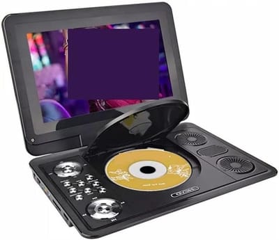 Draagbare DVD-speler - Mobiele Mediaspeler - Films Kijken - Draaibaar HD Scherm - 13 Inch - Zwart