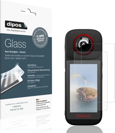 dipos – 2x Matte Pantserfolie geschikt voor Labpano PanoX V3 360 | 9H Screenprotector