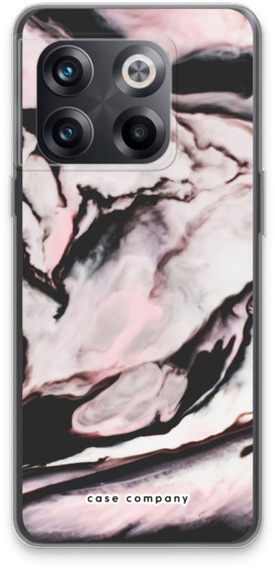 Case Company® - Hoesje geschikt voor OnePlus 10T hoesje - Roze stroom - Soft Cover Telefoonhoesje - Bescherming aan alle Kanten en Schermrand