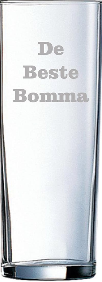 Longdrinkglas gegraveerd - 31cl - De Beste Bomma