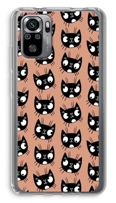 Case Company® - Hoesje geschikt voor Xiaomi Redmi Note 10S hoesje - Kat - Soft Cover Telefoonhoesje - Bescherming aan alle Kanten en Schermrand