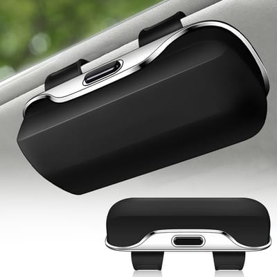 Brillenkoker voor auto, brillenkoker, organizer voor zonnebril, auto-brillenetui, zonnebrillenetui voor auto, toepasbaar voor alle automodellen