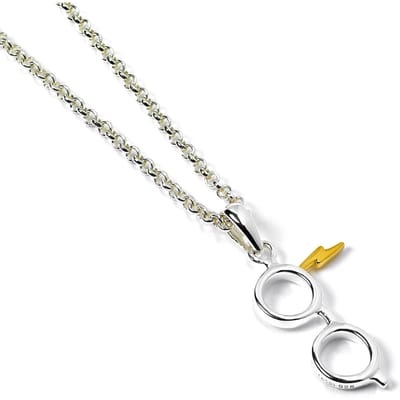 The Carat Shop - Harry Potter Sterling Zilveren Bliksemschicht & Bril Ketting
