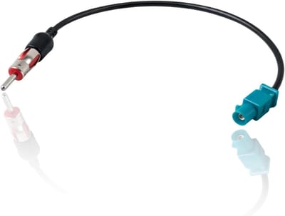 Autoradio Antenneadapter - Fakra naar DIN - Radio Aansluiten - Plug en Play - 1 stuk - Zwart