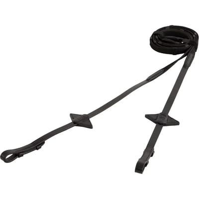 Webteugels 19mm stops Zwart/Zilver - Pony | Teugels paard