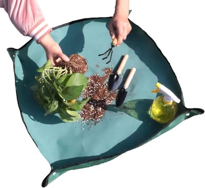 Planten Verpotmat - Tuin Werkmat - Planten Verzorgen - Waterdicht Oxford Stof - 75x110 cm - Groen
