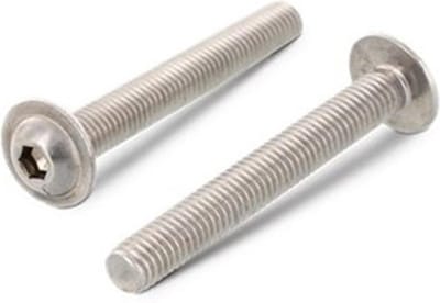 Inbusbout Iso7380+Flens Bk M4X6 Rvs A2 - 200 stuks