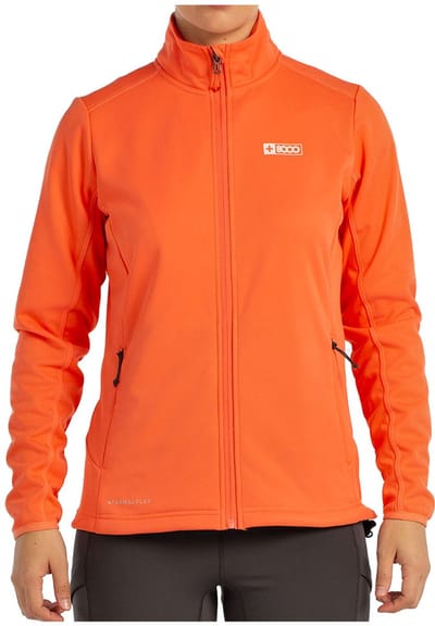 +8000 Nerta Fleece Met Volledige Rits Oranje S Vrouw