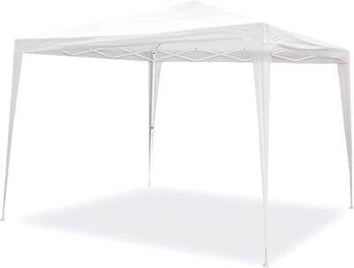 Opvouwbare Partytent 3x3m Wit - Pop-up Shelter voor Strand, Tuin en Uitjes