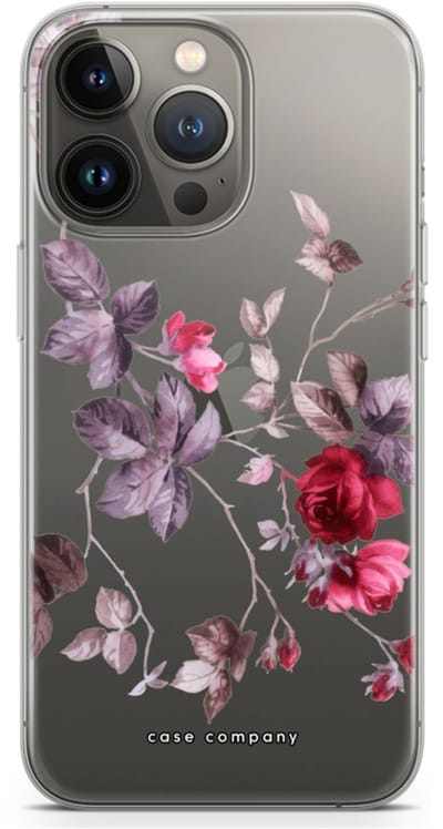 Case Company® - Hoesje geschikt voor iPhone 13 Pro hoesje - Mooie bloemen - Soft Cover Telefoonhoesje - Bescherming aan alle Kanten en Schermrand