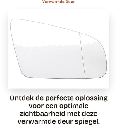 Dailygoods- Spiegelglas Verwarmd - Links/Rechts - Voor AU-D1 A3/S3 A4/S4 A6/S6 RS4 - Wit/Blauw - Hoogwaardige kwaliteit - Spiegel