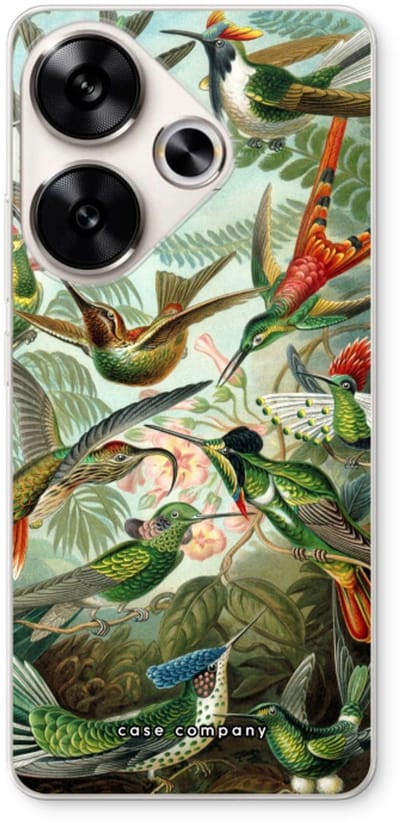Case Company® - Hoesje geschikt voor Xiaomi Poco F6 hoesje - Haeckel Trochilidae - Soft Cover Telefoonhoesje - Bescherming aan alle Kanten en Schermrand