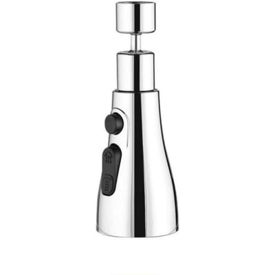 Dispositif d'extension universel de robinet de cuisine, 1 pièce, économie d'énergie, buse à bille pivotante à 360 °, adaptateur de robinet, pièces de rechange d'évier, accessoires de cuisine argenté