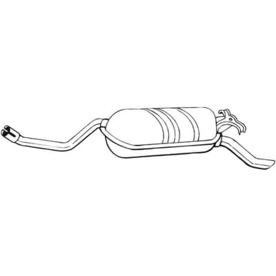 Geluiddemper achter BOSAL 278-189