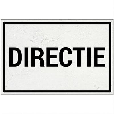 Directie bord | Forex Re materiaal | 18 x 12 cm