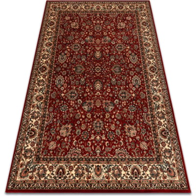 Kleden Rugsx Wollen tapijt KASHQAI 4362 302 ornament bordeaux 67x130 cm