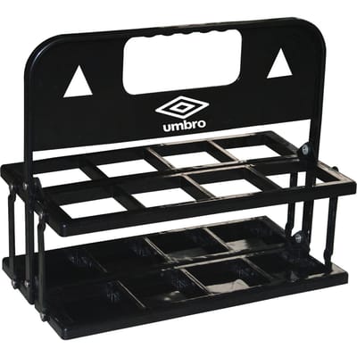 Umbro Logo 8 flessen waterflesdrager (Zwart)