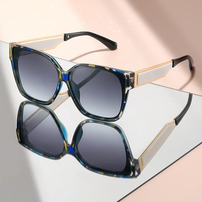 Haute Qualité Nouvelle jambe métallique haut de gamme Lunettes de soleil intemporelles et minimalistes pour le port quotidien et décoration de photographie de rue