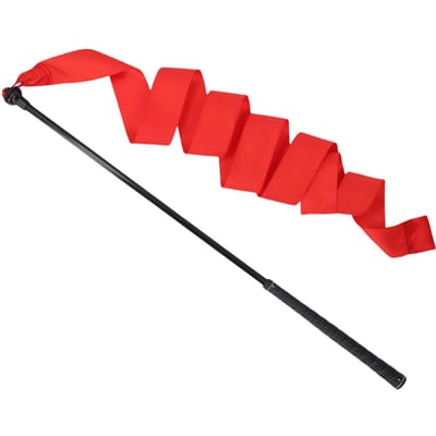 Bâton d'entraînement de swing de club avec ruban Améliorer la posture de swing Rythme Entraînement pour intérieur extérieur 27,6 pouces de long red