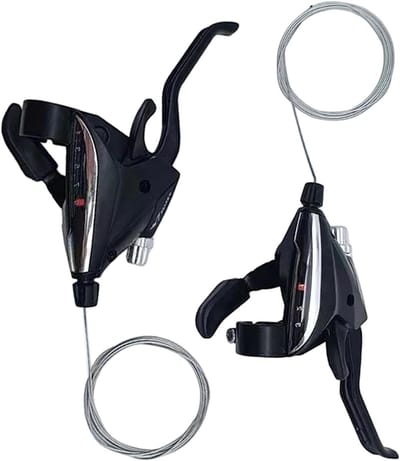 Fietsderailleur Set - Versnellingshendels - Fietsen Verbeteren - Duurzaam Aluminium - 3x9 Versnellingen - Meerkleurig