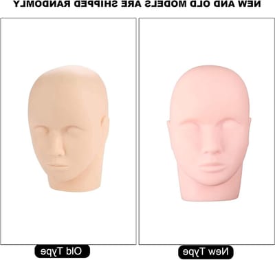 Allecto Plus - Oefenhoofd Wimpers Cosmetologie Mannequin Hoofd Wimpers Oefenen Make-up Training Zacht Rubber Wimperimplantatie Make-up Training Mannequin Hoofd