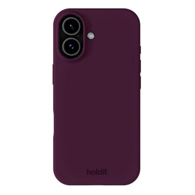 Holdit Silicone Case geschikt voor Apple iPhone 17 - Deep Plum