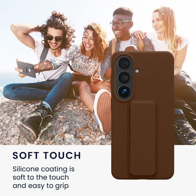 kwmobile back cover voor smartphone - geschikt voor Samsung Galaxy S26 - 1x beschermhoesje van kunststof - In chocoladebruin