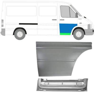 Binnen + buiten reparatiepaneel voor deur voor Volkswagen LT 1996-2005 / Rechts
