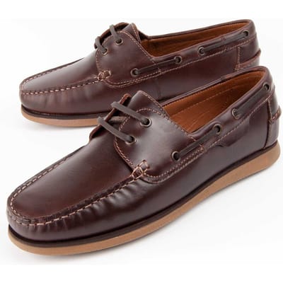 Náutico De Piel Para Hombre. Purapiel Puranautic7 102733 44 bruin