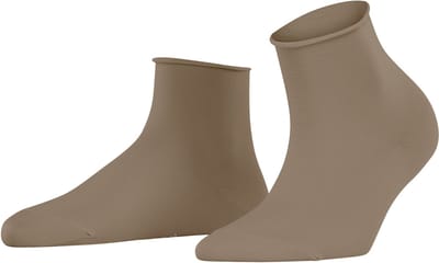 FALKE Cotton Touch eenkleurig katoen sokken dames beige - maat 35-38