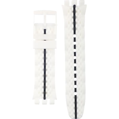 Swatch Plastic - New Chrono - SUS ASUSW407 SUSW407 Piste Noire Horlogeband