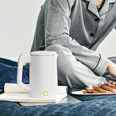 VKEID 0.6L MINI WATER KETTLE 1000W kleine elektrische ketel 304 roestvrijstalen waterkoker aanwezig Octopus feet