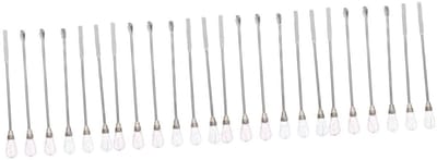 Wax Roerstokjes - Mengstaven - Lakzegels Maken - Roestvrij Staal - 24 Stuks - Assorti