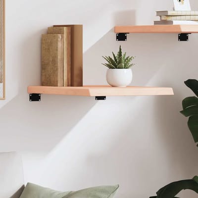 vidaXL - Wandschap - 40x50x(2-4) - cm - onbehandeld - massief - eikenhout