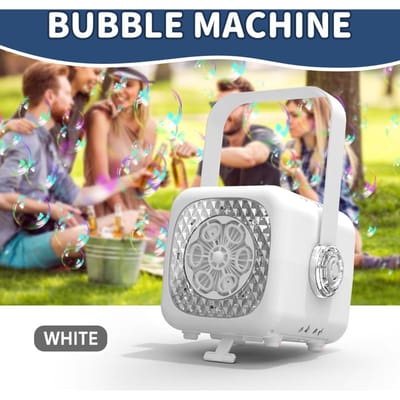 Elektrische Podium Bel Machine Handheld Volledig Automatische Bel Blaas Draagbaar Bel Speelgoed zonder Batterij en Bel Water beige