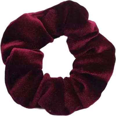 Kraagjeskopen.nl Scrunchie Velvet bordeauxrood Haarelastiek Haaraccessoire - 1 stuk